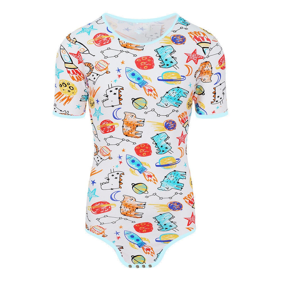 ABDL Diaper Lover Adult Bodysuit Adult Baby Sissy ddlg/abdl Clothing Onesie Snap Crotch Romper Pajamas