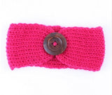 Newborn Turban Ear Winter Warm Headband Crochet Knitted Hairband Headwrap Hair Band Accessories for Baby Girl Infant Toddler