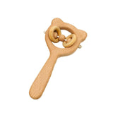 Baby Toys Beech Wood Bear Hand Teething Wooden Ring Can Chew Beads Baby Rattles Play Gym Montessori Stroller Toys