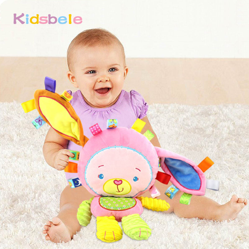 Baby Appease Toys Ring Bell Squeaky Sound Educational Toys Soft Plush Rattles Mobiles Toys For Girls Christmas Gift