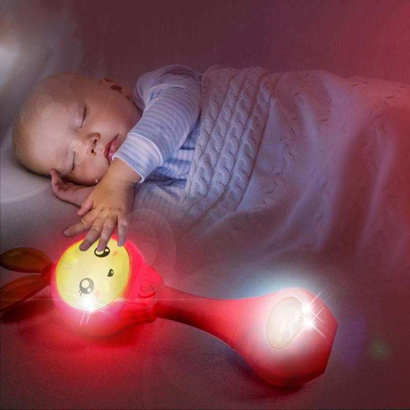Lovely Baby Toys Hand Bells Baby Cute Music Rabbit Bell 0-12M Toddlers Cute Hand Rattles Ring Bell Early Educational Toys