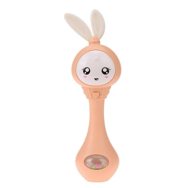 Lovely Baby Toys Hand Bells Baby Cute Music Rabbit Bell 0-12M Toddlers Cute Hand Rattles Ring Bell Early Educational Toys