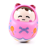 Baby Newborn Toys Nodding Matlyoshka Tumbler Toys For Kid Ring Bell Cute Roly-poly Educational Rattle Baby Development Toys