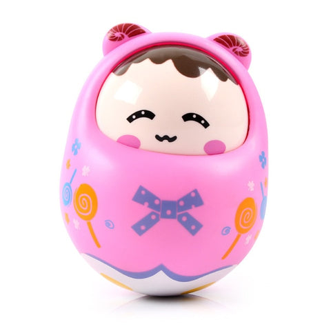 Baby Newborn Toys Nodding Matlyoshka Tumbler Toys For Kid Ring Bell Cute Roly-poly Educational Rattle Baby Development Toys