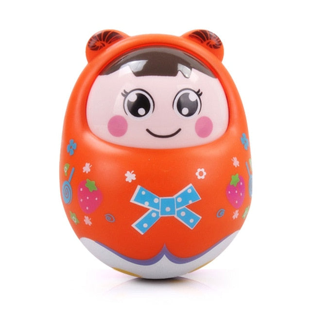 Baby Newborn Toys Nodding Matlyoshka Tumbler Toys For Kid Ring Bell Cute Roly-poly Educational Rattle Baby Development Toys
