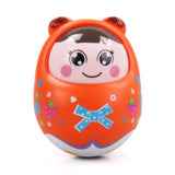 Baby Newborn Toys Nodding Matlyoshka Tumbler Toys For Kid Ring Bell Cute Roly-poly Educational Rattle Baby Development Toys