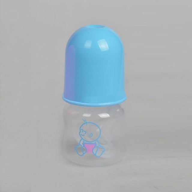 60ml Newborn Baby Infant Nursing Milk Fruit Juice Water Feeding Standard Mouth 2 colors Silicone Nipple Pacifier Drink Bottle