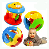 2 PCS/Set New Lovely Baby Rattles Plastic  Toys Hand Shake Bell Ring   Educational  WJ264