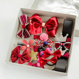 BalleenShiny 18Pcs/set Headwear Set Baby Girls Hairpins Children Headband Bowknot Hot Sale Crown Princess New Hair Accessories