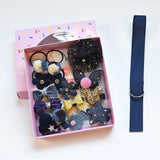 BalleenShiny 18Pcs/set Headwear Set Baby Girls Hairpins Children Headband Bowknot Hot Sale Crown Princess New Hair Accessories