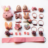 BalleenShiny 18Pcs/set Headwear Set Baby Girls Hairpins Children Headband Bowknot Hot Sale Crown Princess New Hair Accessories