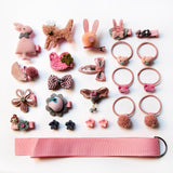 BalleenShiny 18Pcs/set Headwear Set Baby Girls Hairpins Children Headband Bowknot Hot Sale Crown Princess New Hair Accessories