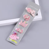 BalleenShiny 18Pcs/set Headwear Set Baby Girls Hairpins Children Headband Bowknot Hot Sale Crown Princess New Hair Accessories