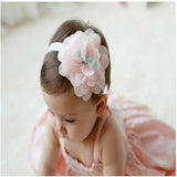 2018 korean Baby girls headband newborn fabric flowers for headbands DIY jewelry photographed photos Children hair accessories