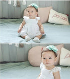 2018 korean Baby girls headband newborn fabric flowers for headbands DIY jewelry photographed photos Children hair accessories