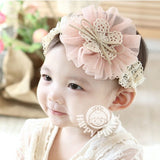 2018 korean Baby girls headband newborn fabric flowers for headbands DIY jewelry photographed photos Children hair accessories
