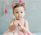 2018 korean Baby girls headband newborn fabric flowers for headbands DIY jewelry photographed photos Children hair accessories
