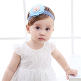 2018 korean Baby girls headband newborn fabric flowers for headbands DIY jewelry photographed photos Children hair accessories