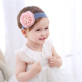2018 korean Baby girls headband newborn fabric flowers for headbands DIY jewelry photographed photos Children hair accessories