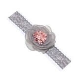 2018 korean Baby girls headband newborn fabric flowers for headbands DIY jewelry photographed photos Children hair accessories