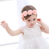 2018 korean Baby girls headband newborn fabric flowers for headbands DIY jewelry photographed photos Children hair accessories