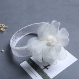 2018 korean Baby girls headband newborn fabric flowers for headbands DIY jewelry photographed photos Children hair accessories