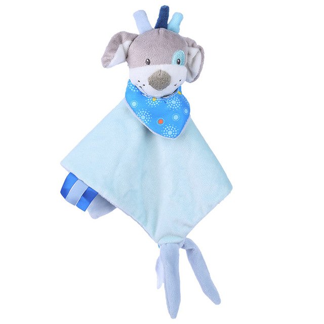 Newborn Soft Baby Teddy Bear Puppet Toy Gift Snuggle Baby Comforter Blanket pirates of the caribbean sensory toys A1